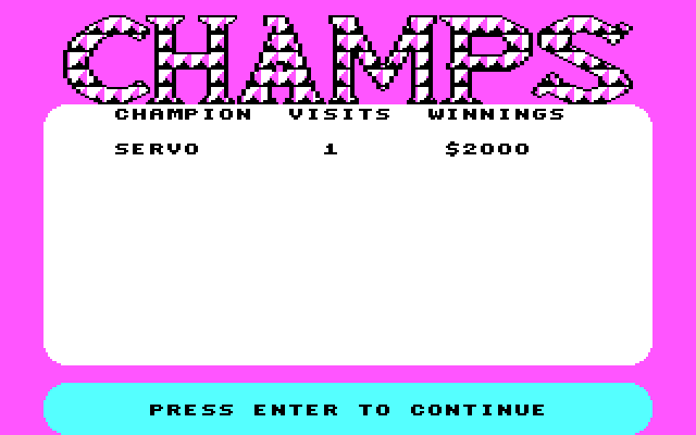 Win, Lose or Draw: Second Edition IBM PC/Compatibles Screenshot: The high score table.
