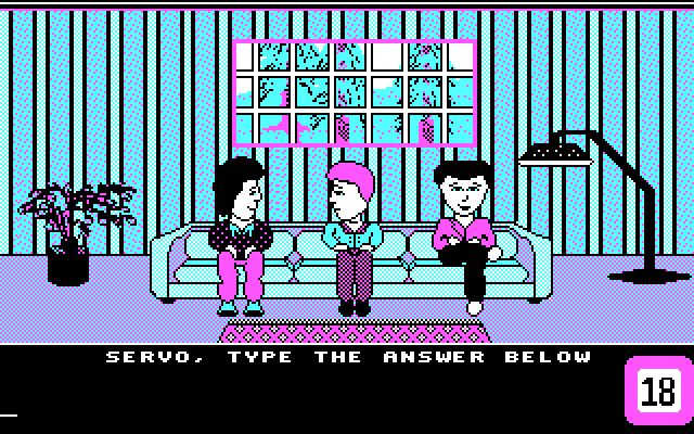 Win, Lose or Draw: Second Edition IBM PC/Compatibles Screenshot: Quick, type in a response!