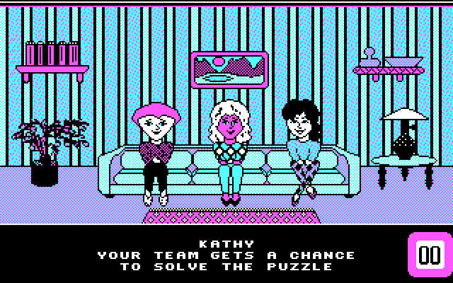 Win, Lose or Draw: Second Edition IBM PC/Compatibles Screenshot: The opposing team gets a chance to solve the puzzle if you guess wrong.