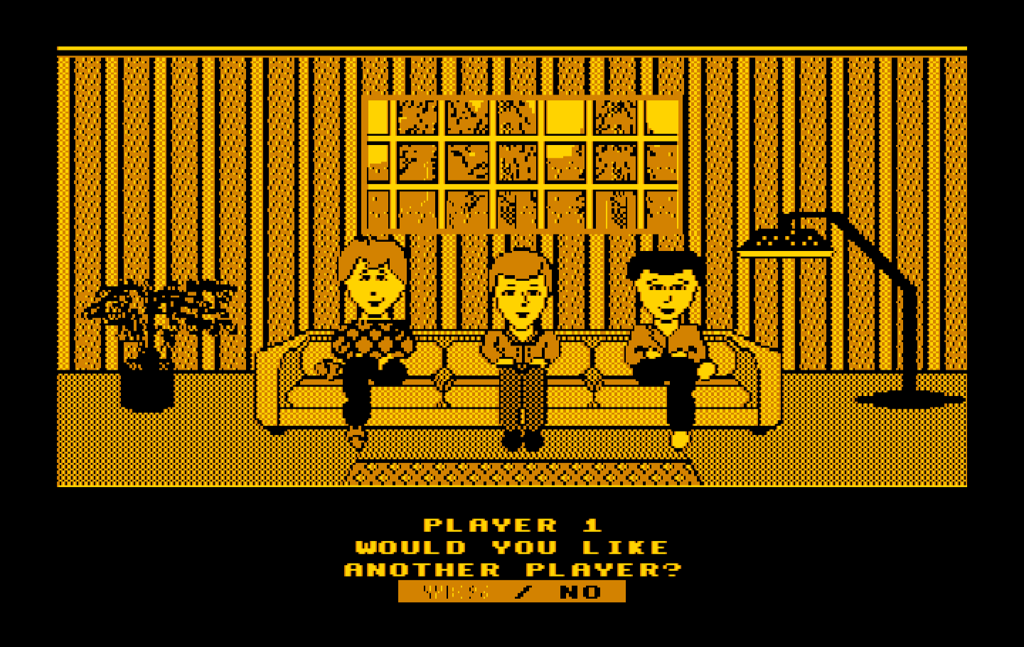 Win, Lose or Draw: Second Edition IBM PC/Compatibles Screenshot: Setting up your team.