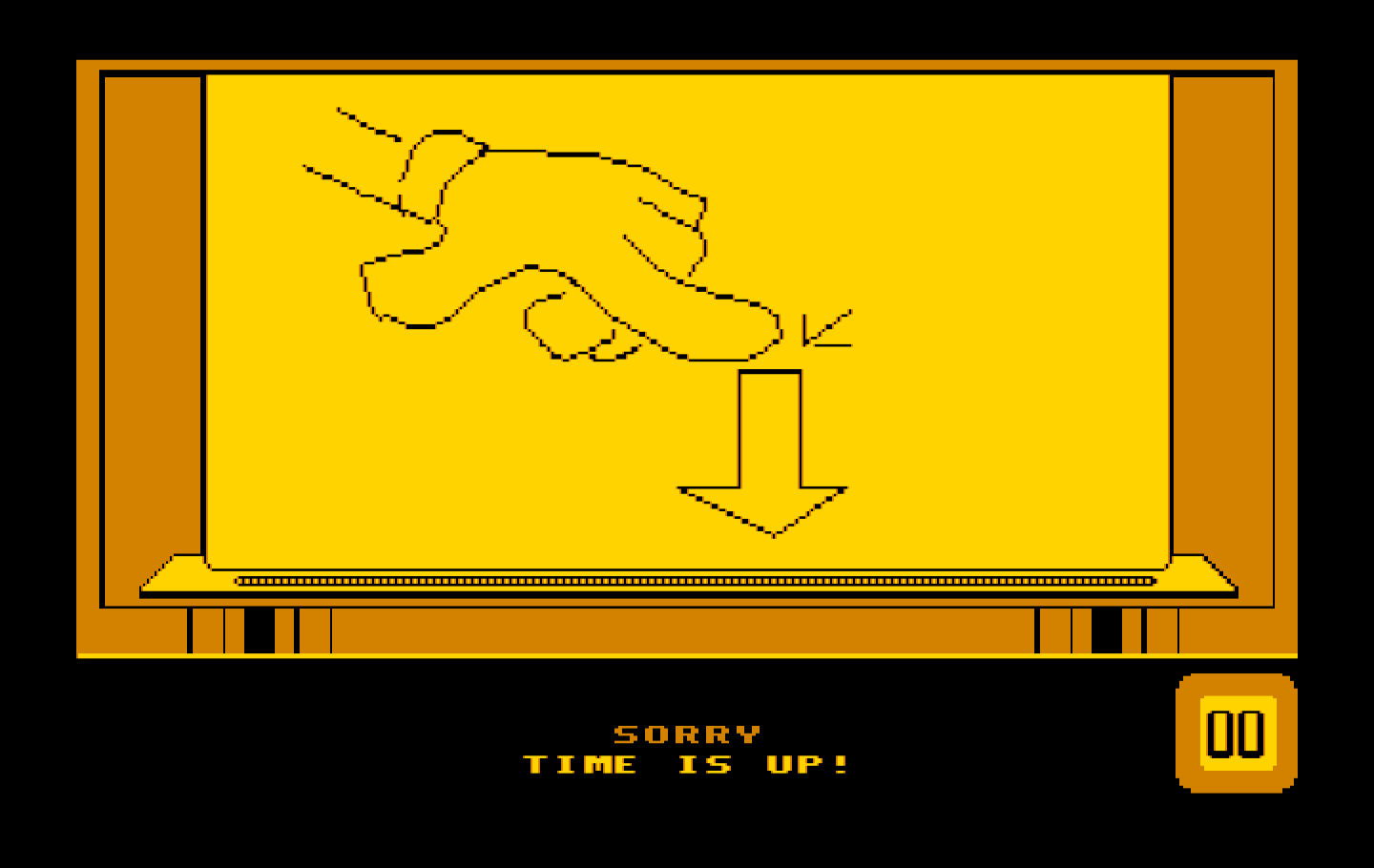 Win, Lose or Draw: Second Edition IBM PC/Compatibles Screenshot: Sorry, times up!