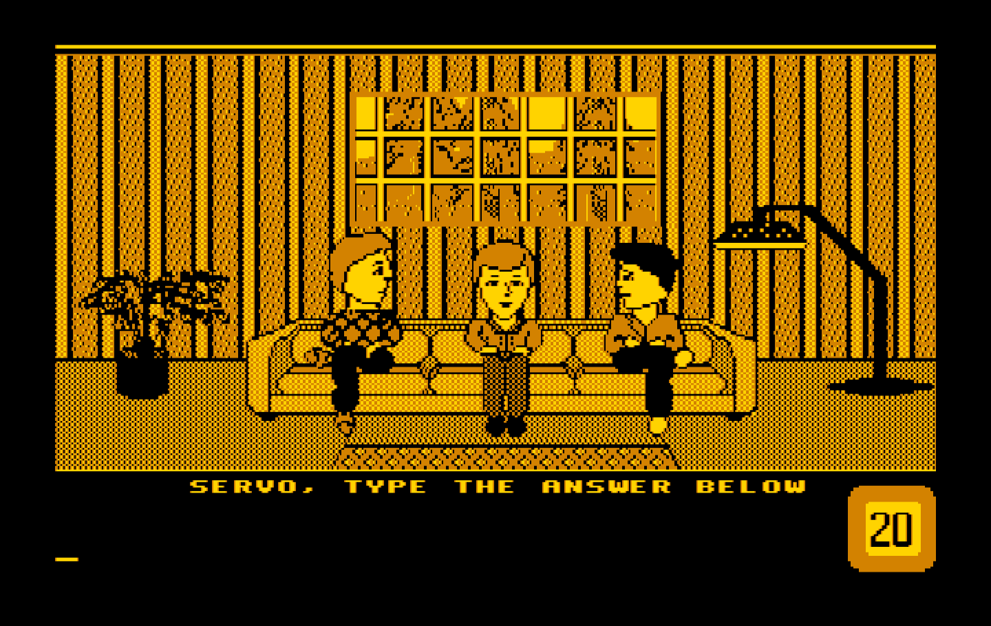 Win, Lose or Draw: Second Edition IBM PC/Compatibles Screenshot: Know the answer? Type it in below!