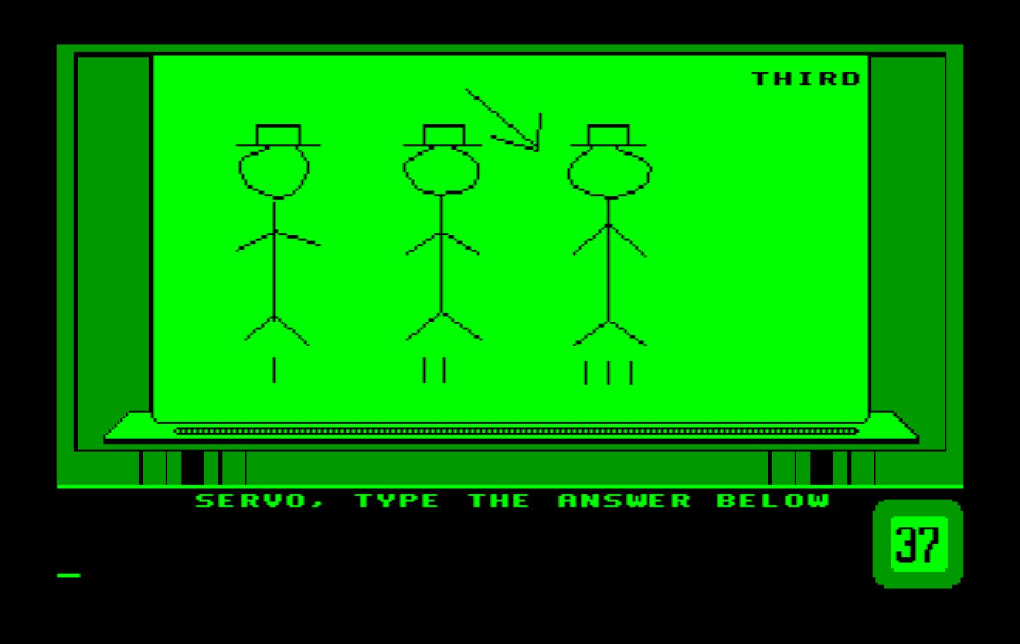 Win, Lose or Draw: Second Edition IBM PC/Compatibles Screenshot: Type your answer in below...