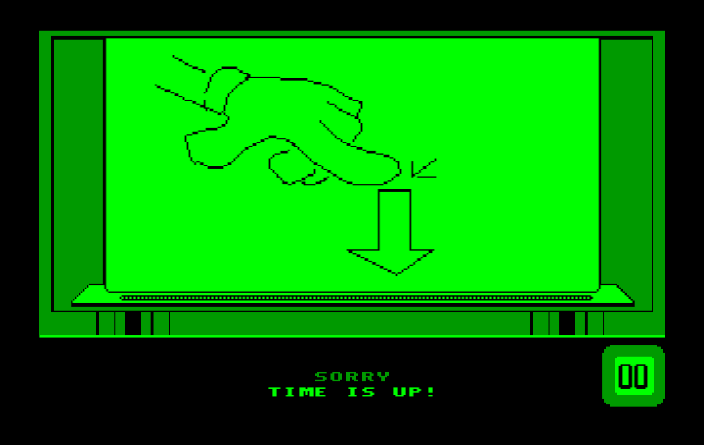 Win, Lose or Draw: Second Edition IBM PC/Compatibles Screenshot: Sorry, times up!