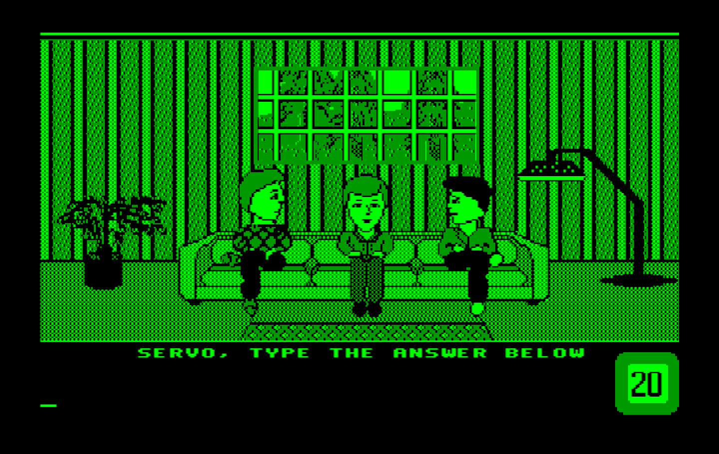 Win, Lose or Draw: Second Edition IBM PC/Compatibles Screenshot: Know the answer? Type it in below!