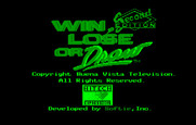 Win, Lose or Draw: Second Edition for IBM PC/Compatibles - Title screen.