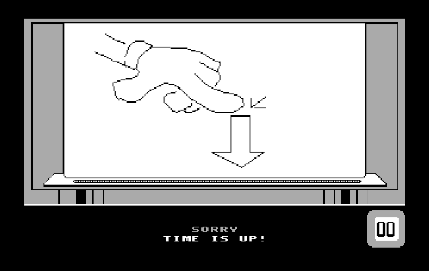 Win, Lose or Draw: Second Edition IBM PC/Compatibles Screenshot: Sorry, times up!