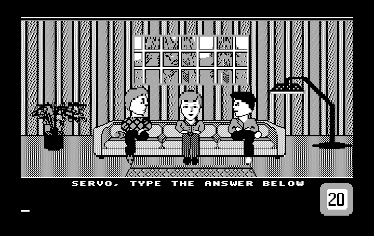 Win, Lose or Draw: Second Edition IBM PC/Compatibles Screenshot: Know the answer? Type it in below!