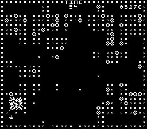 Blasto Arcade Screenshot: Attempt to create chain reactions to clear the screen faster.