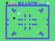 Blasto for TI-99/4A - The black tank fires and misses!