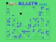 Blasto for TI-99/4A - Clearing the minefield.