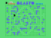 Blasto for TI-99/4A - Starting a one player game.
