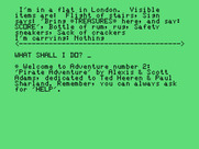 Pirate Adventure for TI-99/4A - The game starts here.