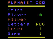 Alphabet Zoo for ColecoVision - The main menu.