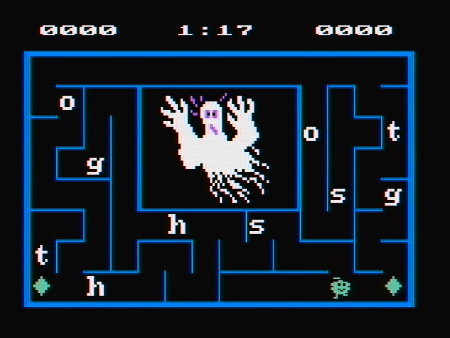 Alphabet Zoo IBM PC/Compatibles Screenshot: Here we have a ghost...