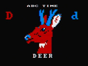 Alphabet Zoo for IBM PC/Compatibles - "D" is for deer.