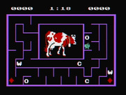 Alphabet Zoo for IBM PC/Compatibles - Collect the letters to spell "cow".