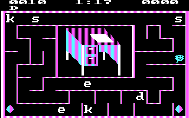 Alphabet Zoo IBM PC/Compatibles Screenshot: Looks like I need to spell "desk".