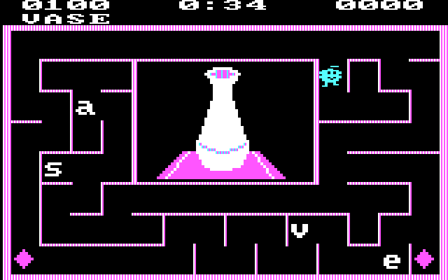 Alphabet Zoo IBM PC/Compatibles Screenshot: A vase.