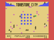 Tombstone City: 21st Century for TI-99/4A - Game start.