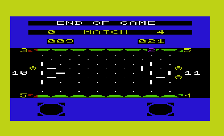 Ricochet Commodore VIC-20 Screenshot: Computer won this time...