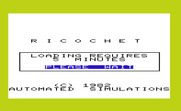 Ricochet for Commodore VIC-20 - Please wait for the program to load...