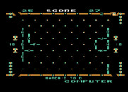 Ricochet for Atari 8-bit - Computer calculates a move.
