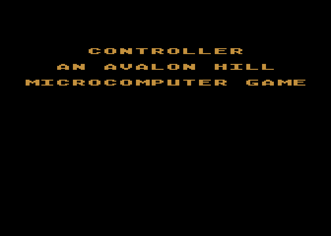 Controller Atari 8-bit Screenshot: Loading screen.