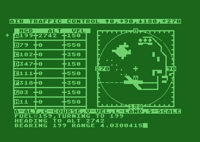 Controller Atari 8-bit Screenshot: Game start.