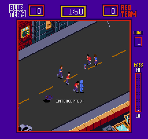 Street Football Arcade Screenshot: Interception!