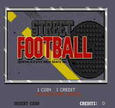 Street Football for Arcade - Title screen.