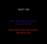 Street Football for Arcade - Game start; first, select a team.