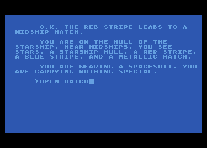 G.F.S. Sorceress Atari 8-bit Screenshot: Found a hatch...