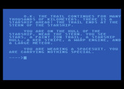 G.F.S. Sorceress for Atari 8-bit - On the hull of a ship.