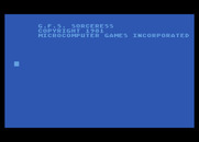 G.F.S. Sorceress for Atari 8-bit - Title screen.