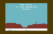 Moon Patrol for Commodore 64 - Title screen.