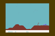 Moon Patrol for Commodore 64 - I crashed, so I'm again ready to take off...