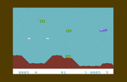Moon Patrol for Commodore 64 - Firing at opponents...I missed!