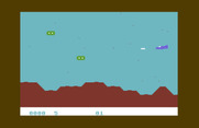 Moon Patrol for Commodore 64 - Game start.