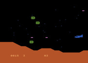 Moon Patrol for Atari 8-bit - Invaders arriving...