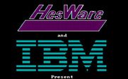 PC Pool Challenges for IBM PC/Compatibles - HesWare / IBM logo screen.