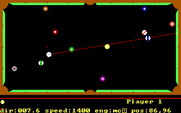 PC Pool Challenges for IBM PC/Compatibles - Lining up my next shot...