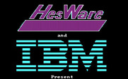 PC Pool Challenges for IBM PC/Compatibles - HesWare / IBM logo screen.