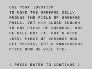 Garbage Belly for TI-99/4A - Game instructions, part 1.
