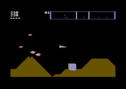 Astroblitz for Commodore 64 - This volcano is errupting, better be careful!