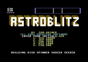 Astroblitz for Commodore 64 - Enter your name in the high score table.