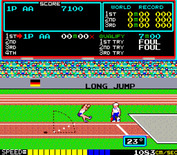Track & Field for Arcade - Oops, this is a really poor long jump attempt...