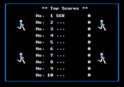 Track & Field for Apple II - Top scores.
