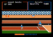 Track & Field for Apple II - Long jump.