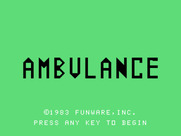 Ambulance for TI-99/4A - Title screen.